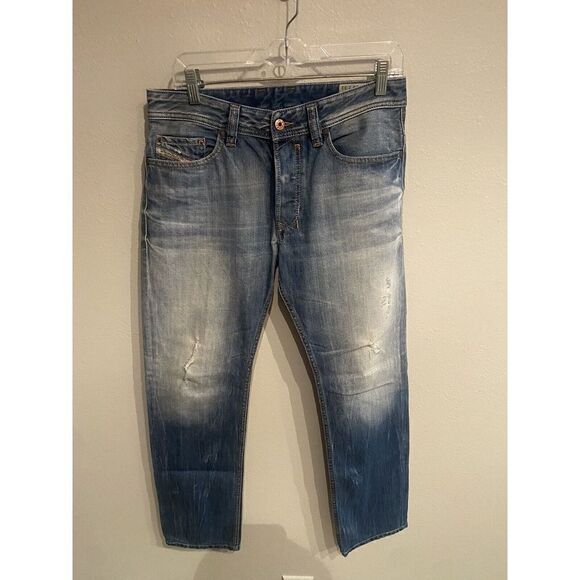 Diesel Jeans Mens 32x29 Blue Safado Reular Slim Straigt Denim Solid - Picture 1 of 9